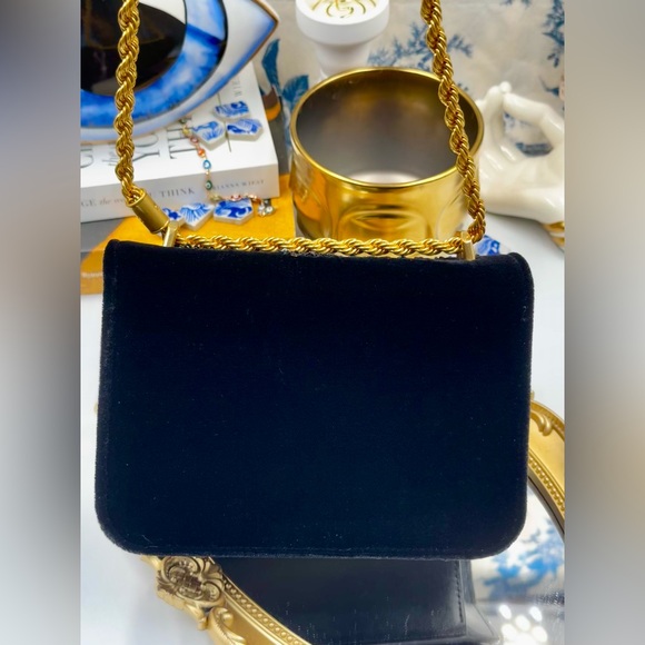 🆕 TORY BURCH 🧿 NWT Eleanor Embroidered Velvet Convertible Shoulder Bag - AUTH - Picture 6 of 16